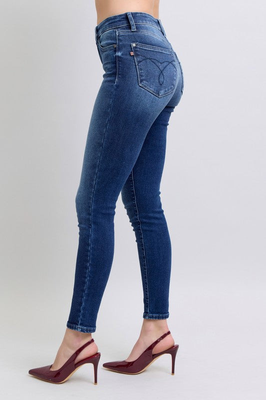 LANE SKINNY THERMAL DENIM