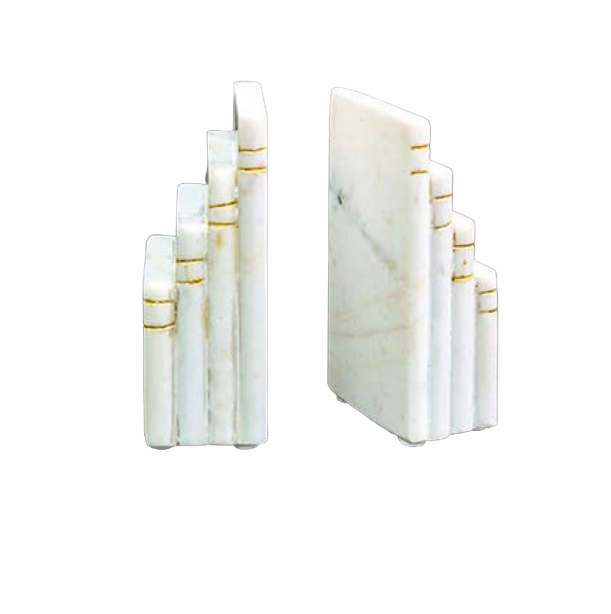MARBLE GOLD BKENDS, SET